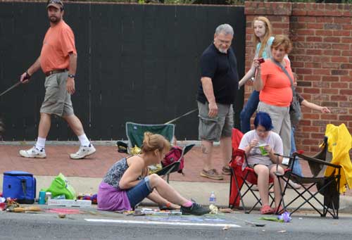 Via Colori 2013 Chalk Sidewalk painting